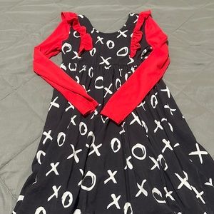 Rags xoxo black red white dress 11/12